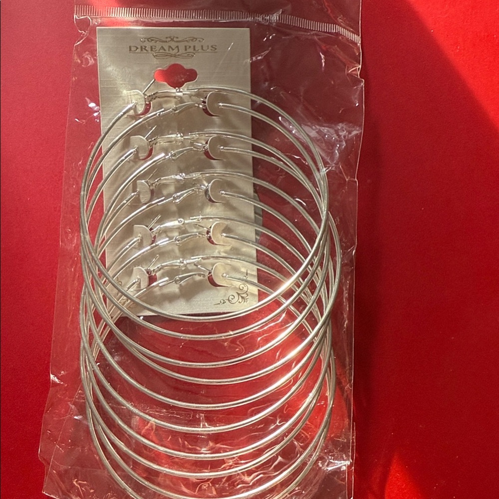 Silver Hoop Earrings Set of 6